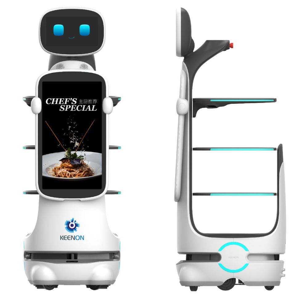 Interactive hostess robot rental - Keenon