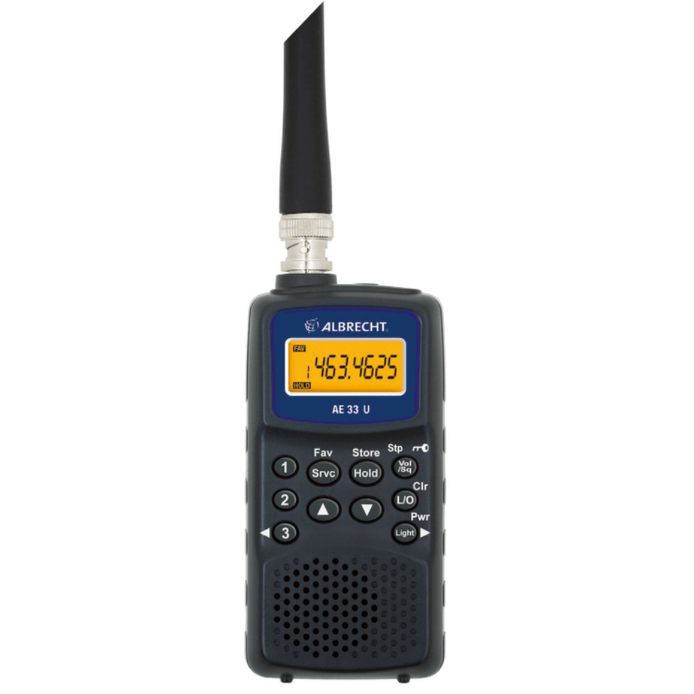 Albrecht AE 33U handheld radio receiver, scanner rental