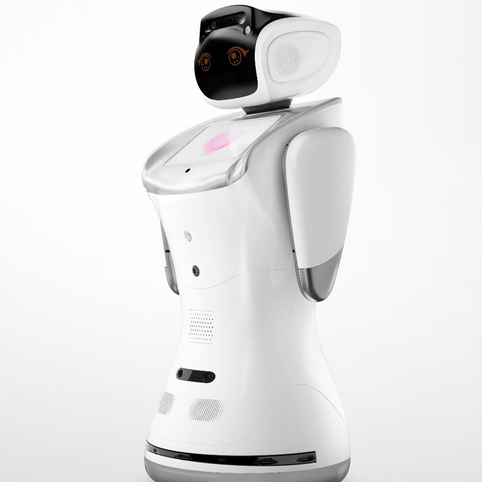 Interaktív hostess robot bérlés, bérbeadás - Sanbot